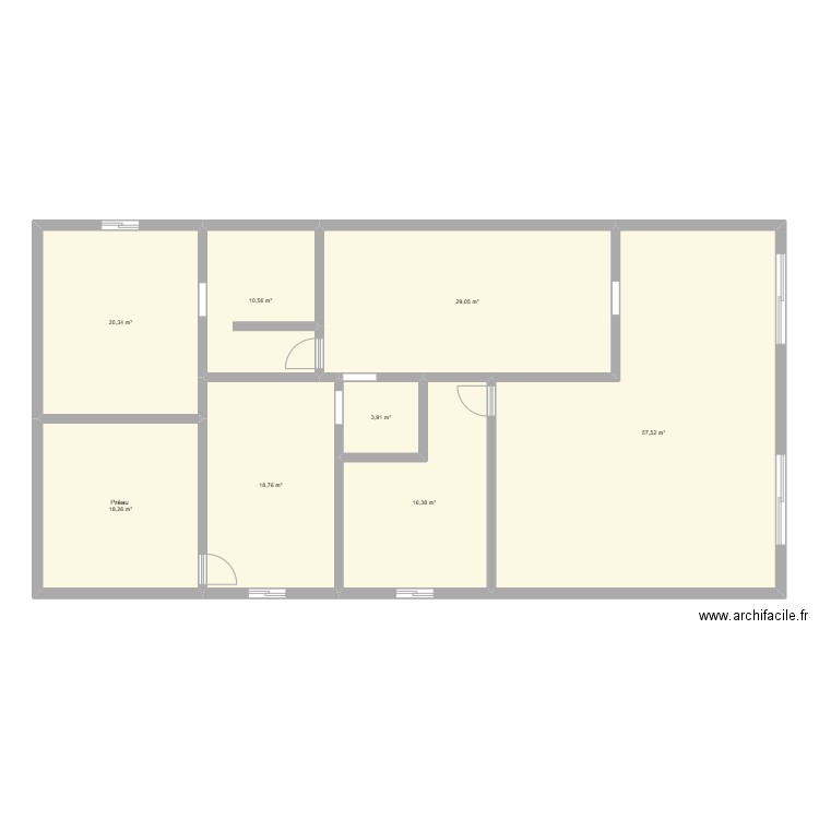 maison perso. Plan de 8 pièces et 175 m2