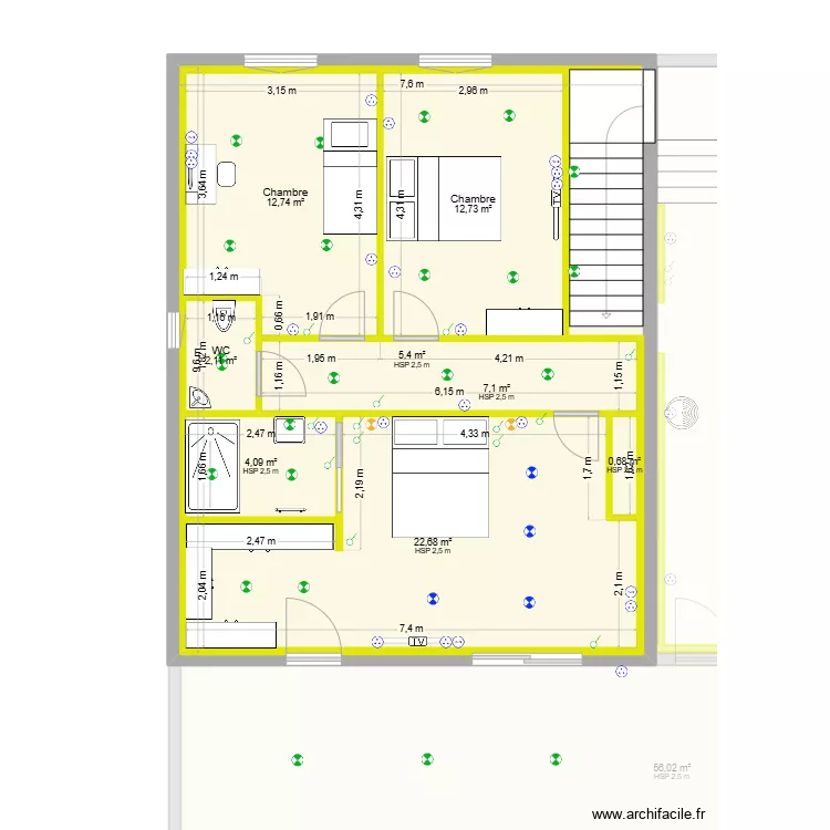 PLAN SERRIERE ELEC. Plan de 