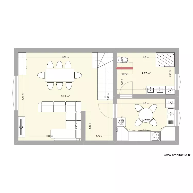 MAISON CAMUT 3. Plan de 
