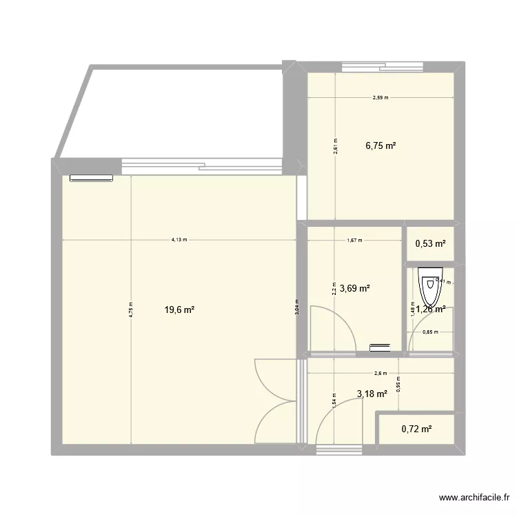Plan_Sables_Bonnes-cotes_08-26_vide_avec cotes_sdbOption2. Plan de 7 Pièces et 36 m² Plan_Sables_Bonnes-cotes_08-26_vide_avec cotes_sdbOption2. Plan de 7 Pièces et 36 m²
