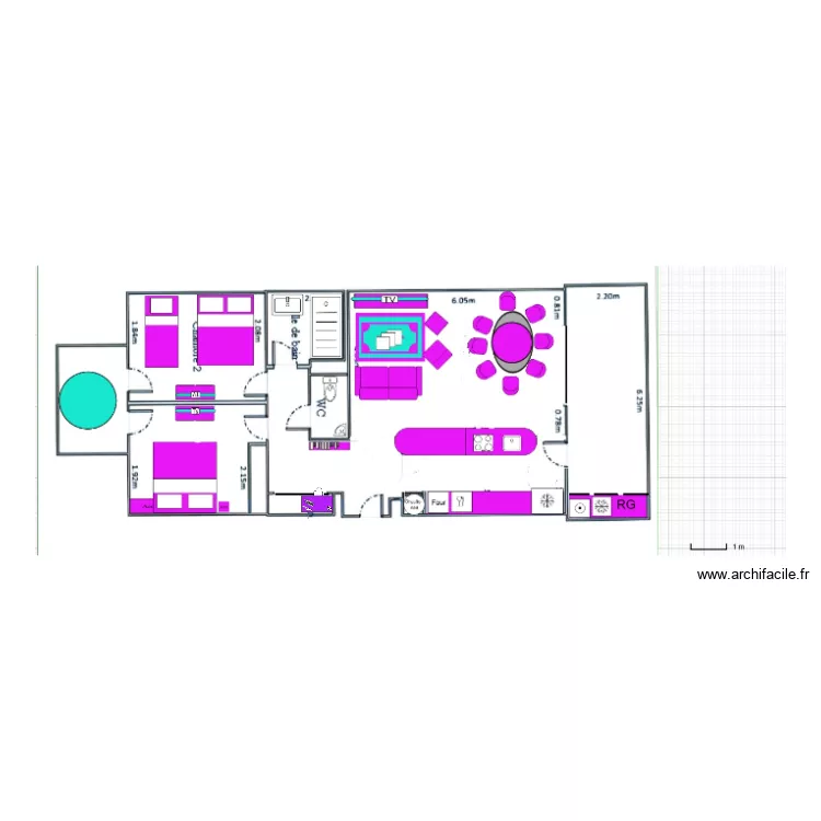 plan meublé complet. Plan de plan meublé complet. Plan de