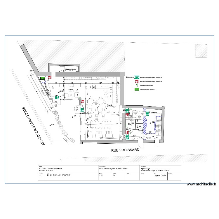 Pizzéria LIA SECU. Plan de 0 pièce et 0 m2