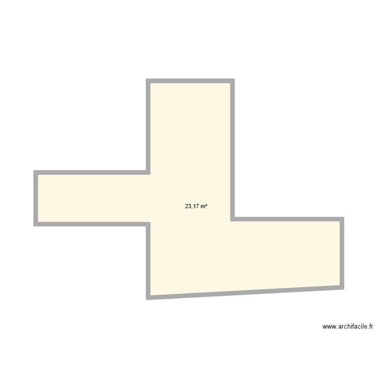 PARIS 8 PLACE DU PALAIS BOURBON. Plan de 1 pièce et 23 m2