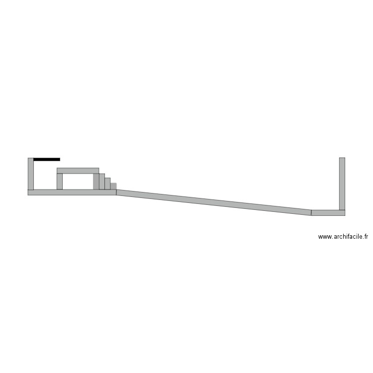 coupe_fosse_escalier. Plan de 0 pièce et 0 m2