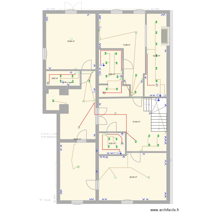 Plan ORDONNEAU PARTAGE LUC. Plan de 16 pièces et 543 m2