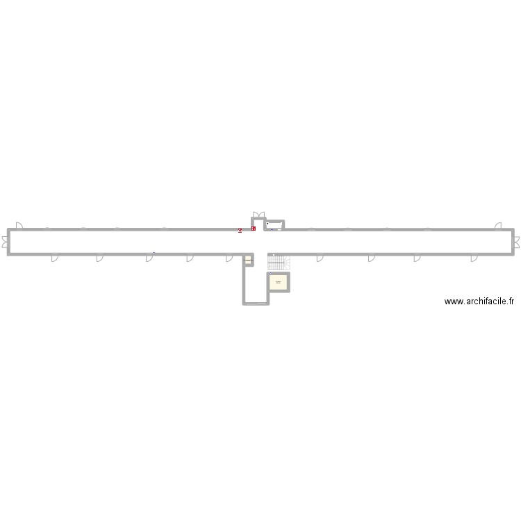plan marché de l'artisanat . Plan de 2 pièces et 6 m2