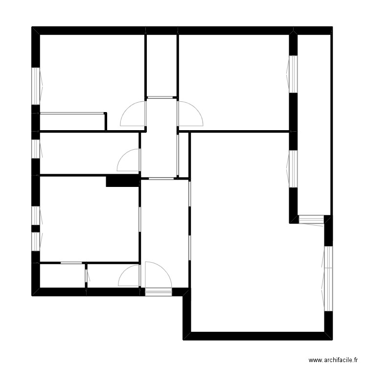 Van. Plan de 9 pièces et 34 m2