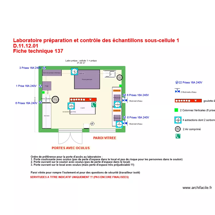 Fiche 137_labo pr&eacute;paration et controle &eacute;chantillon ss cellule 1 V4. Plan de 