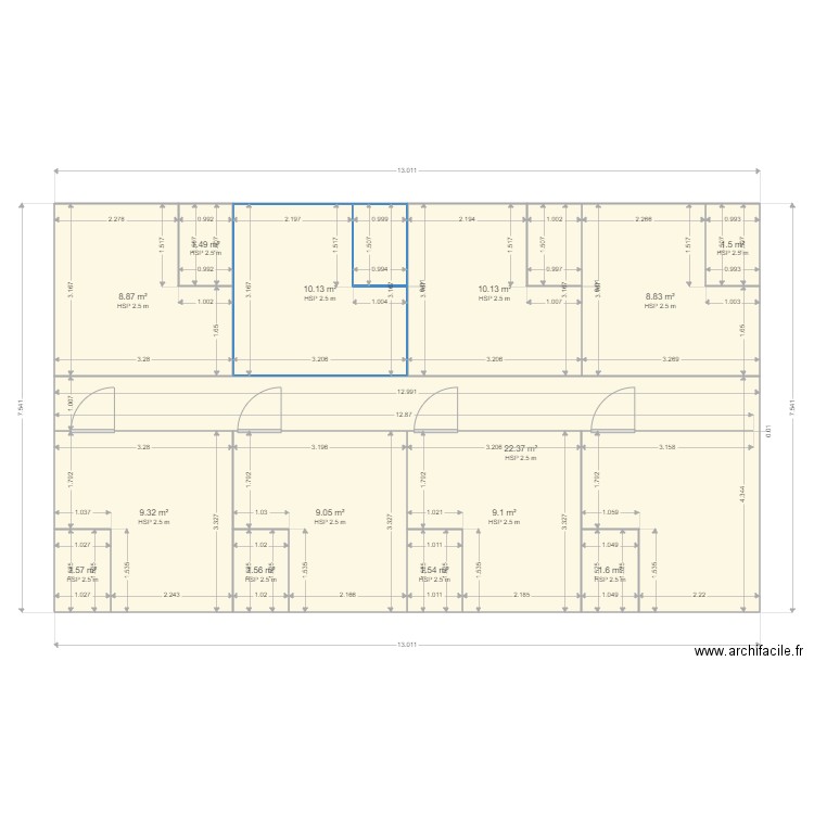 plan tonkar gaoua projet. Plan de 14 pièces et 97 m2