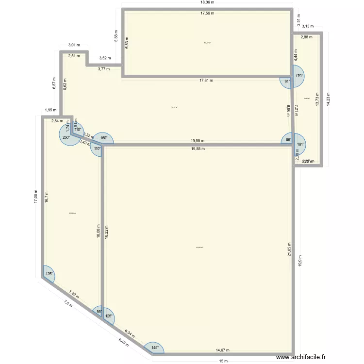 FASP Plan Espace culturel Bourvil. Plan de 