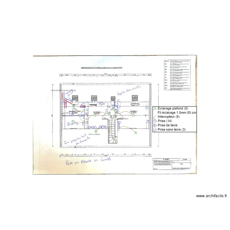 MALO ELEC+HYDRAULIQUE ETAGE. Plan de 0 pièce et 0 m2