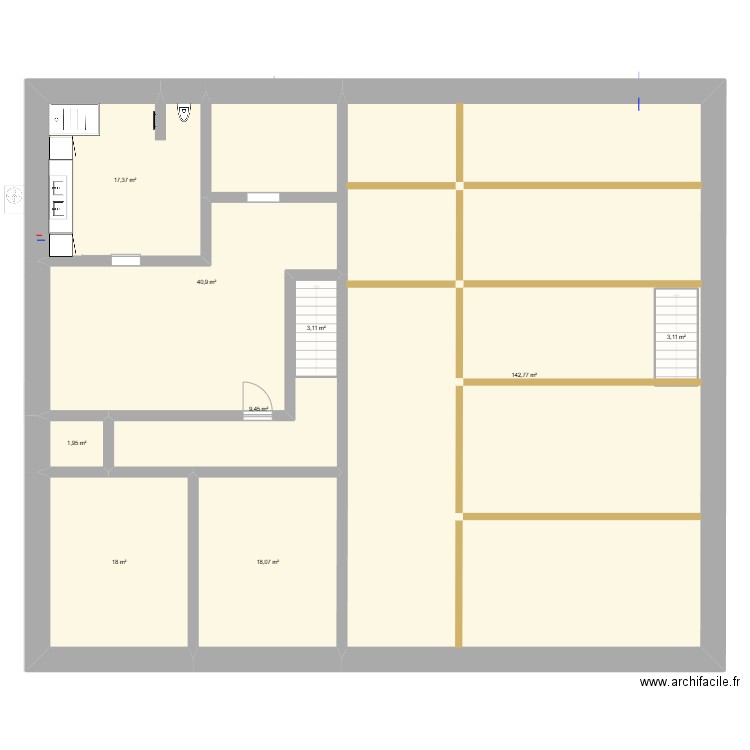 test. Plan de 15 pièces et 521 m2