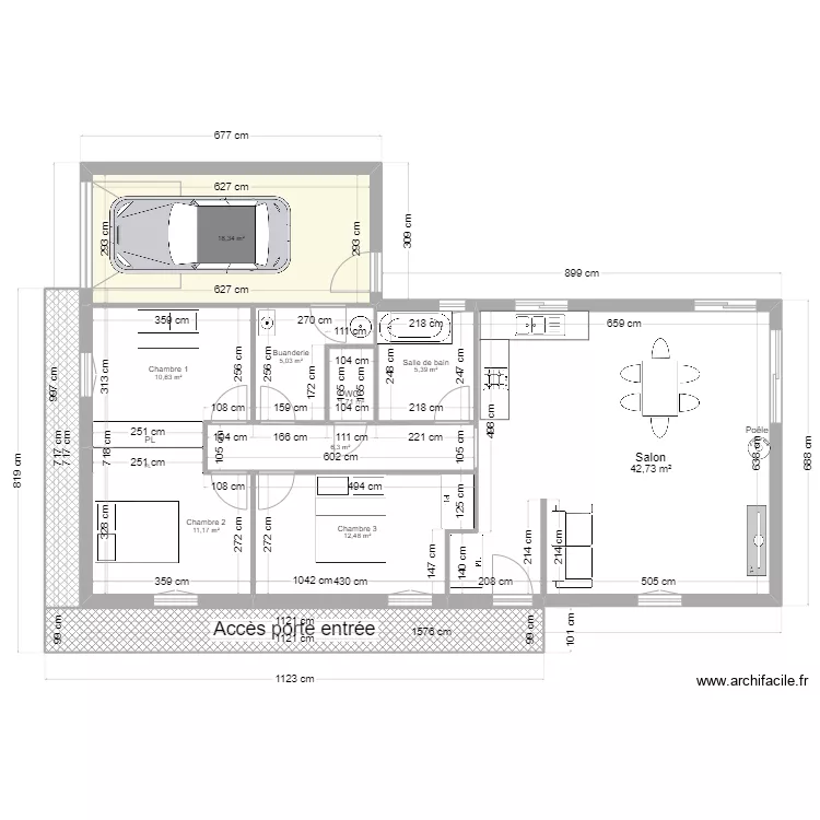 maison ruffieux. Plan de 