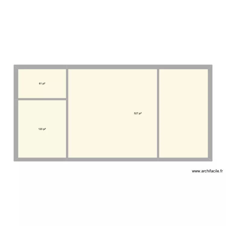 Nouvelle maison 2026. Plan de 3  et 66 m²