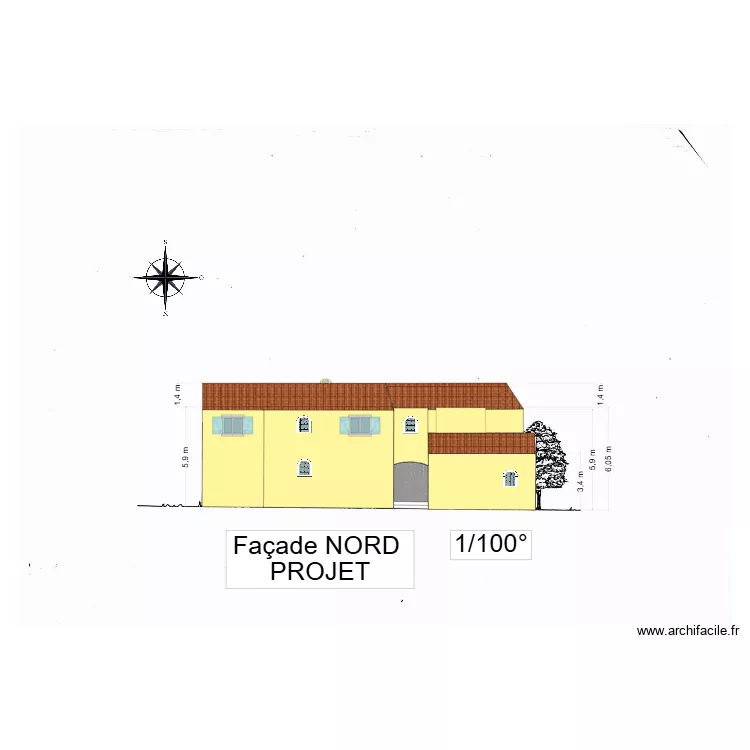 gorguette nord projet. Plan de 