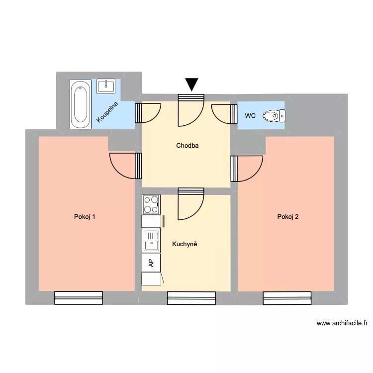 Jana Wericha 445, byt 13. Plan de 14 et 173 m² Jana Wericha 445, byt 13. Plan de 14 et 173 m²