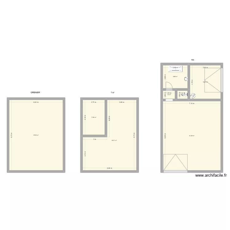 Wagnel&eacute;e (situation existante). Plan de 