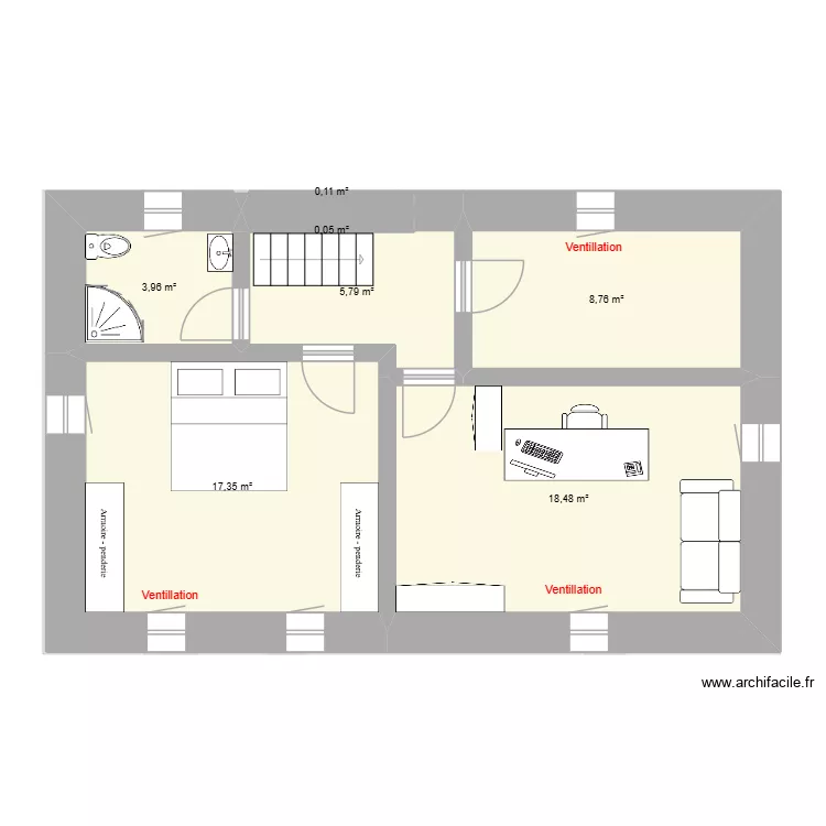 Maison de 70. Plan de 10  et 169 m²