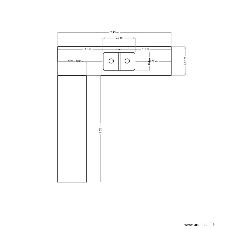 Plan de travail cuisine. Plan de 0 pièce et 0 m2