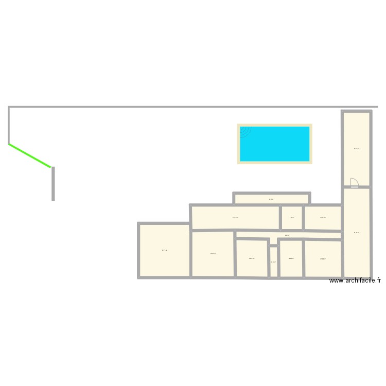 maison. Plan de 13 pièces et 229 m2
