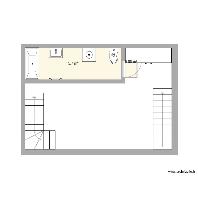 appartement A 1er &eacute;tage. Plan de 0 pièce et 0 m2