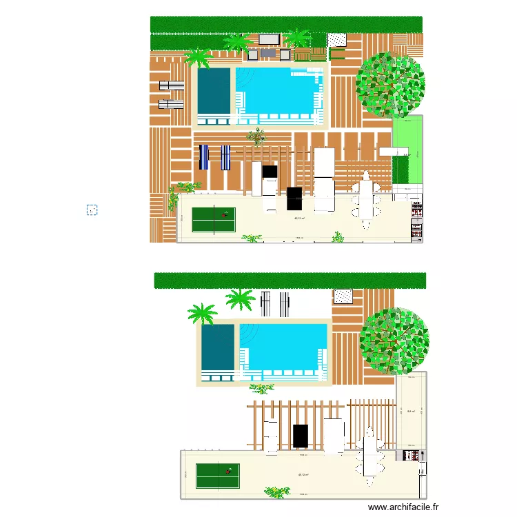 Ext&eacute;rieur mont Vernon 3 vol 2. Plan de 