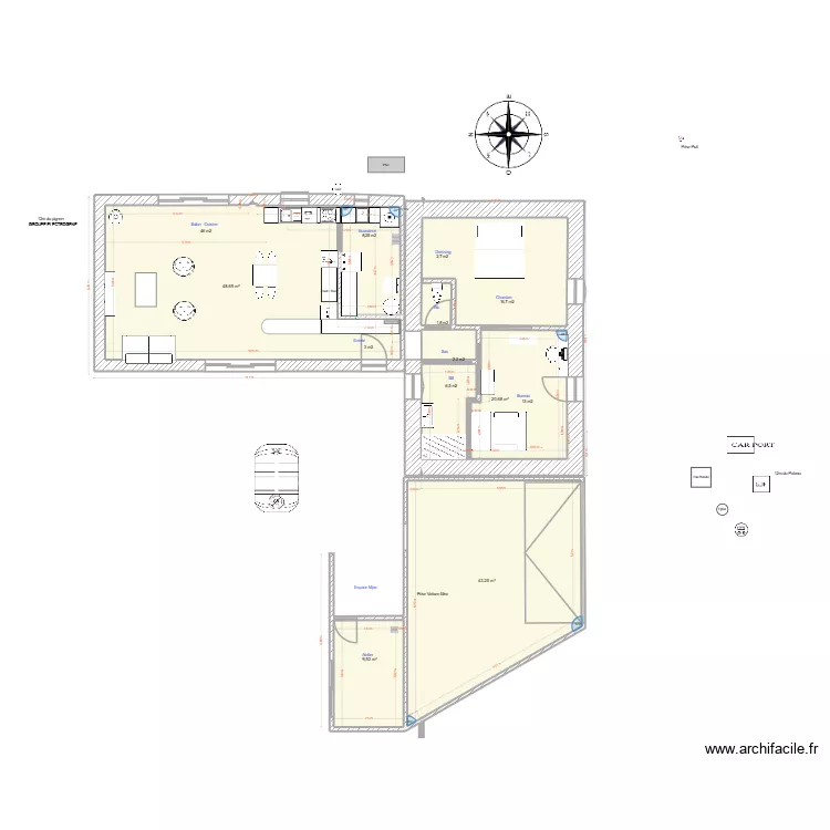 Mjoe_1. Plan de 10  et 309 m²