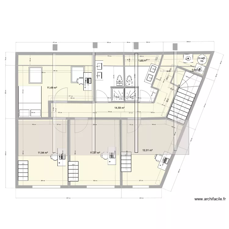Moissons Etage isol 30+ 10. Plan de 