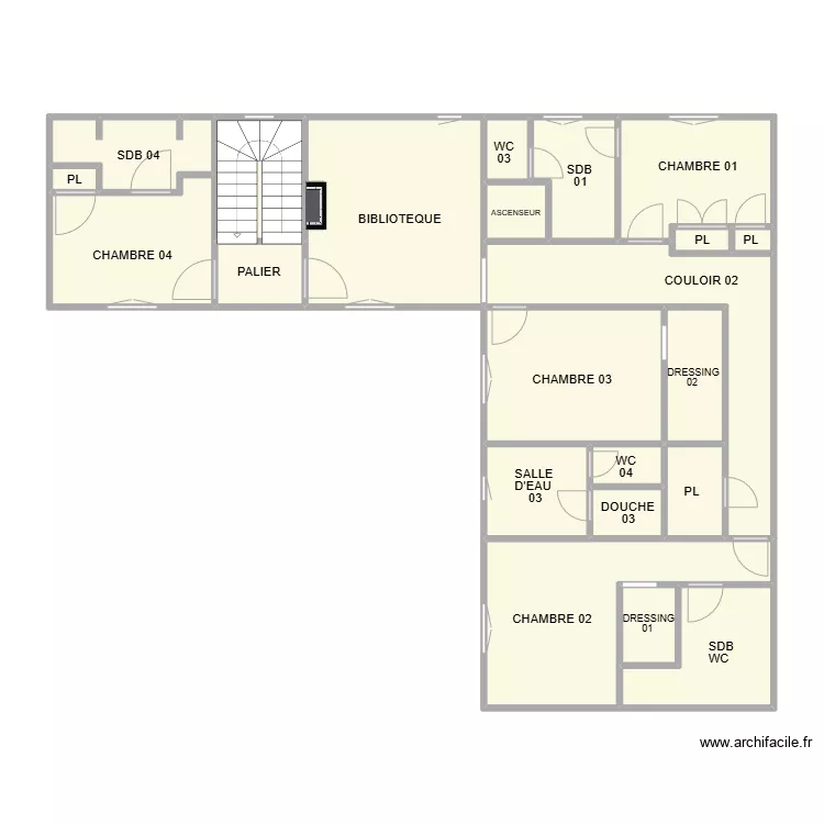 PLAN ETAGE ST VICTOR. Plan de 