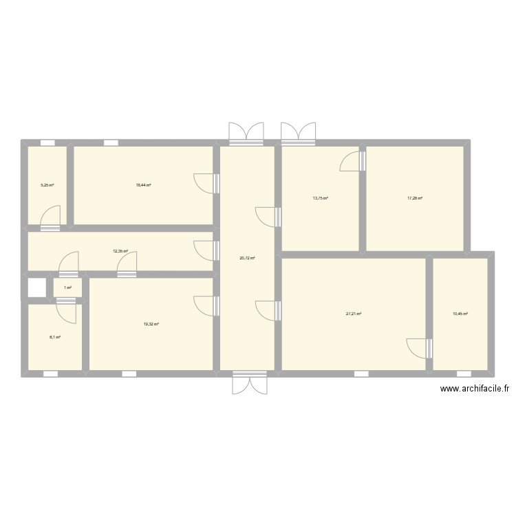 plan reims la brulee. Plan de 11 pièces et 152 m2