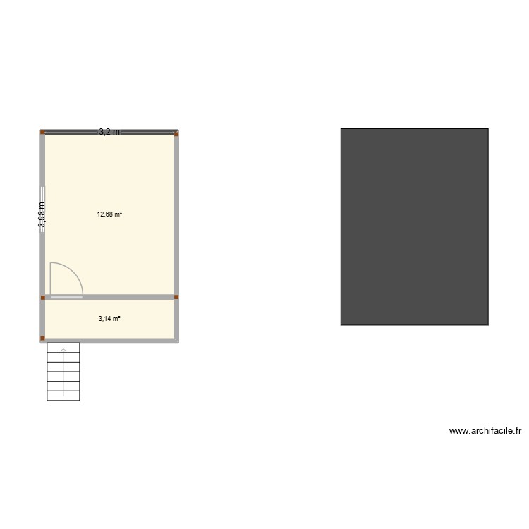 cabane. Plan de 0 pièce et 0 m2