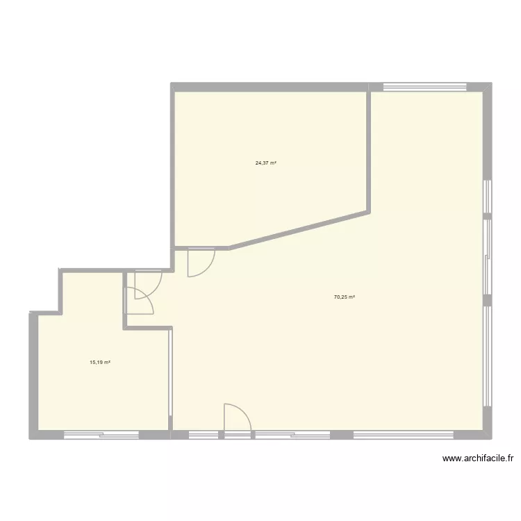 J13. Plan de 3 et 110 m² J13. Plan de 3 et 110 m²