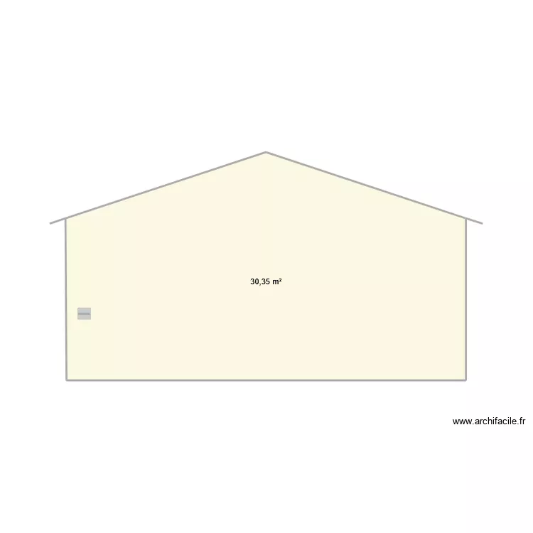 P/AA. Plan de 1  et 30 m²