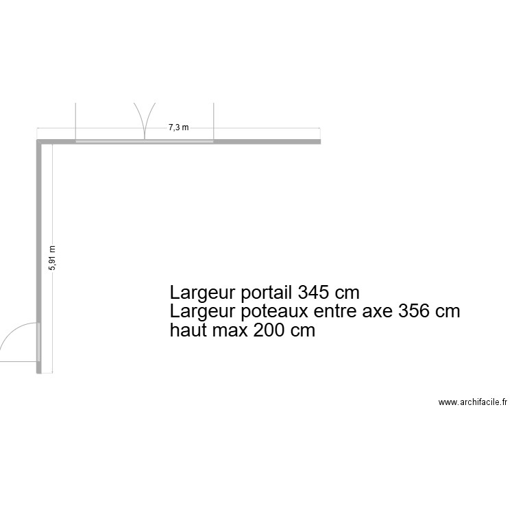 Plan clôture jardin. Plan de 0 pièce et 0 m2