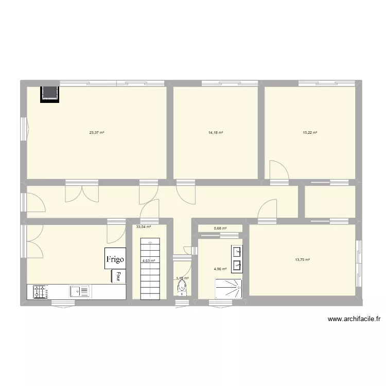 maison modif. Plan de 