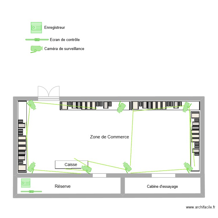 plan videos Charly and co. Plan de 1 pièce et 13 m2