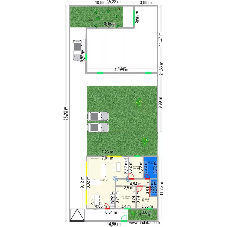 parilly rdc. Plan de 6 et 101 m² parilly rdc. Plan de 6 et 101 m²