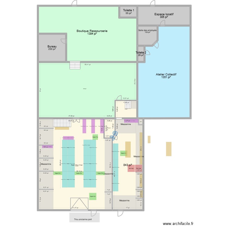 Ré-Utîles_Mat_aprèsMesures_etagere v1. Plan de 13 pièces et 757 m2