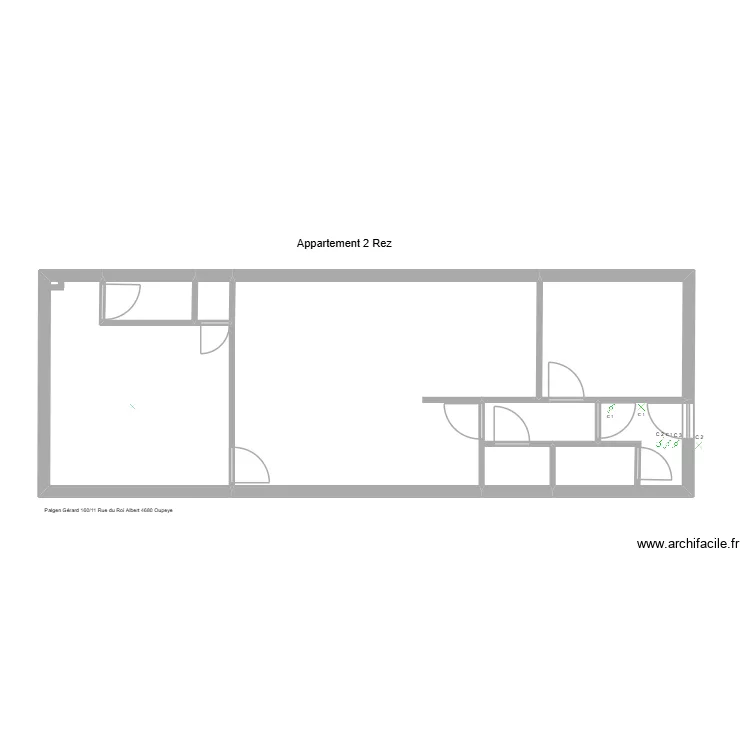 gerard oupeye rez ETAGE. Plan de 