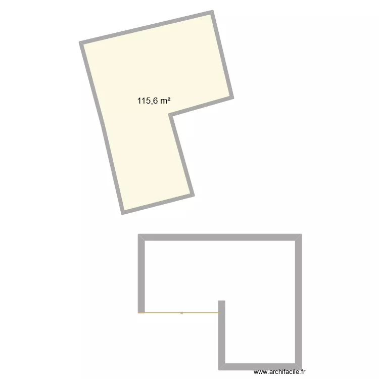 Cuguron. Plan de 1  et 116 m²