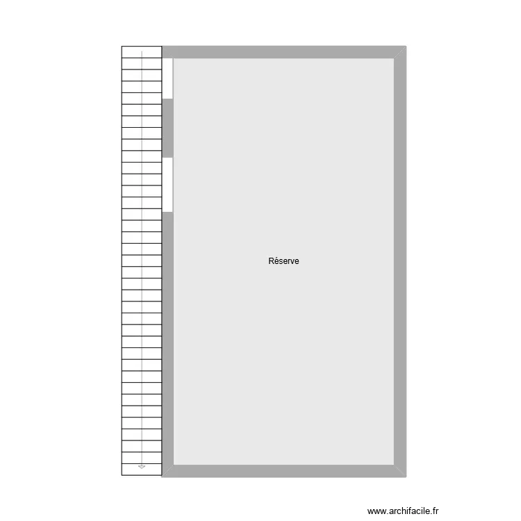 R&eacute;serve brasserie Lio. Plan de 1  et 43 m²