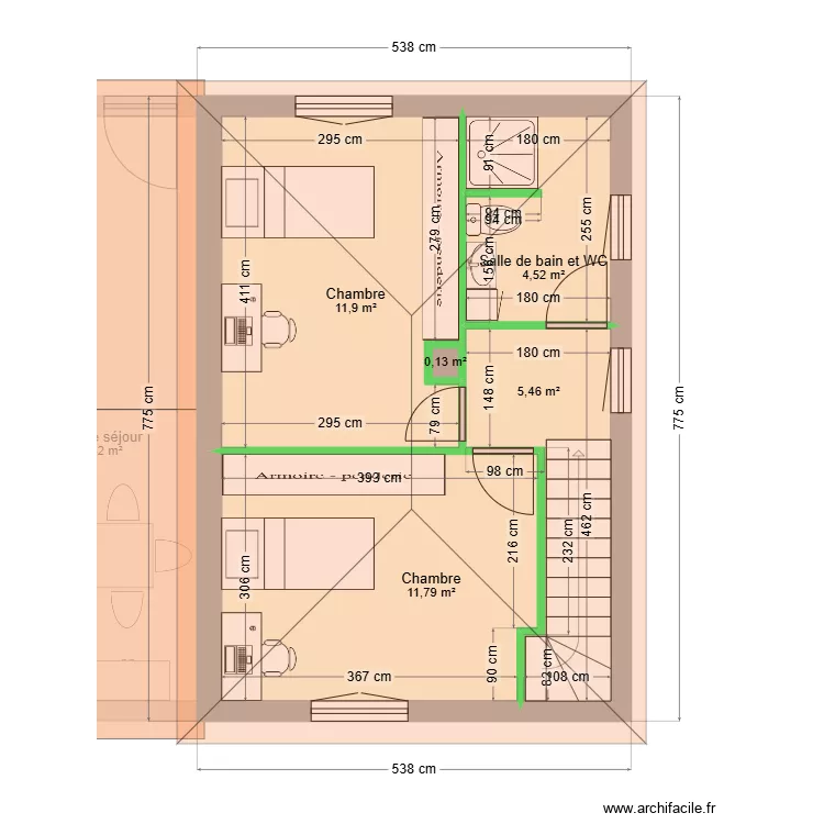 Am&eacute;lie et Guillaume. Plan de 