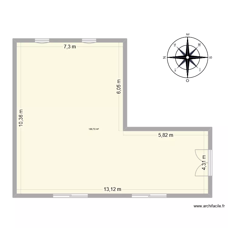 Plan salle d\'animation. Plan de 1 et 101 m² Plan salle d\'animation. Plan de 1 et 101 m²
