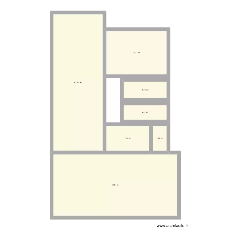 WILSON. Plan de 7  et 129 m²