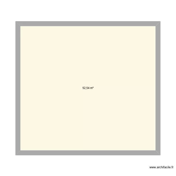 Etage garage. Plan de 4  et 50 m²