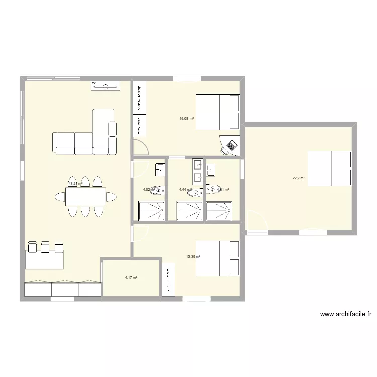 BRASIL OPT 3. Plan de 8  et 112 m²