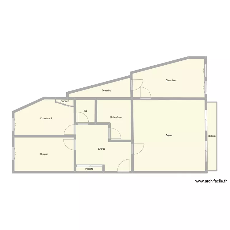 E. Martin 4&egrave;me &eacute;tage. Plan de 