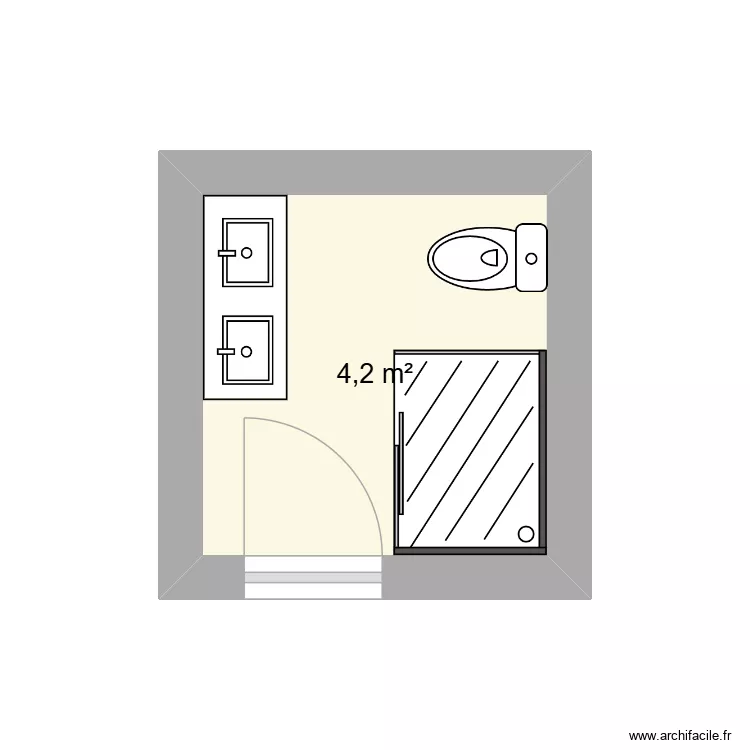 50RDR &eacute;t 1 SDB. Plan de 