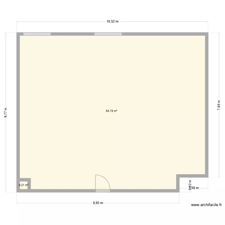 salle tech metre. Plan de 2 et 85 m² salle tech metre. Plan de 2 et 85 m²