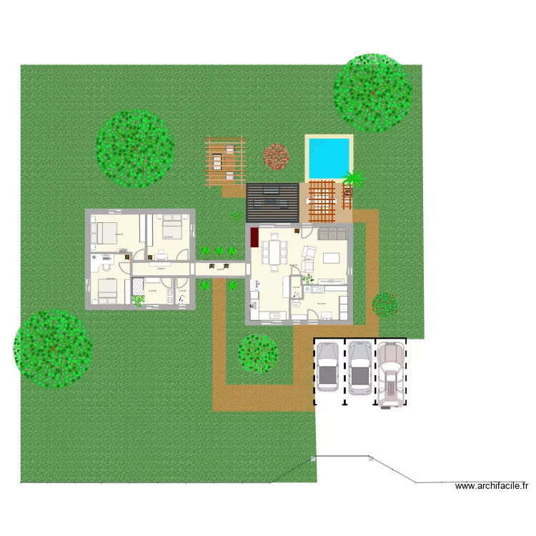 PROJET EXTENSION. Plan de 10 Pièces et 103 m²
